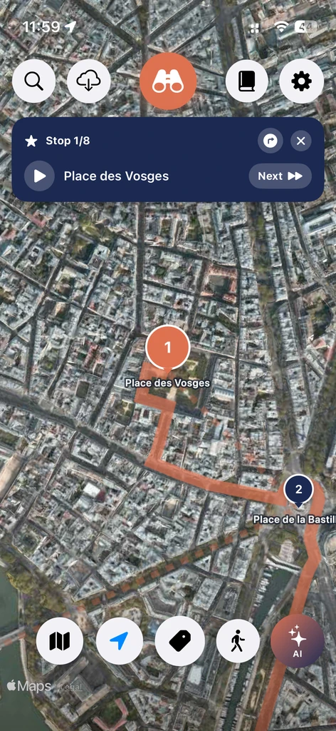 Map-Based Audio Tours